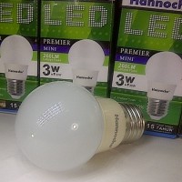 Lampu LED Hannochs 3 watt / 3w 260 lumens 3watt putih / murah garans