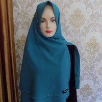 Jilbab Semi Instan Khimar RUQOYA (Kain Polyester/ Sifon Hycon) + Pad