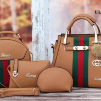 Tas Wanita Tas Gucci Natasha Sonia Set 4 in 1(9301) Tas Replika