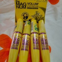 MASCARA MASKARA MAYBELLINE THE MAGNUM VOLUME EXPRESS MAYBELINE KUNING
