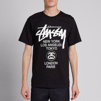 Tshirt / Kaos / Baju STUSSY WORD TOUR - Jersey Outfit - Jersey Outfit