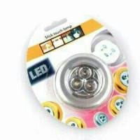 Jual Stich Touch Lamp 3 Led / Lampu Lemari Tempel 3 Led A278 Murah