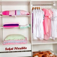 Jual Sekat Flexible Medium/ Rak Tambahan Lemari, Kulkas DLL Medium(56-95cm) Murah