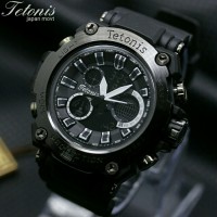 JAM TANGAN PRIA/COWOK TETONIS HITAM PUTIH
