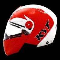 Jual helm kyt X Rocket Retro White Pearl Gold / Red Baru | Helm Full