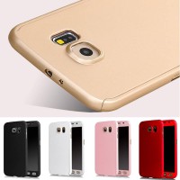 Jual asing Hp Cover Samsung S5 S6 S7 S7 EDGE 360 Case Free Tempered Glass Murah