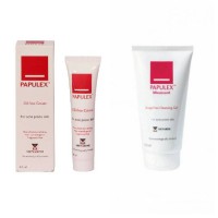 Jual Papulex 2in1 Moussant Cleansing Gel+Oil Free Cream/Sabun&Pelembab Acne Murah