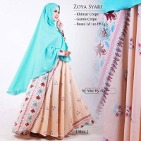 BAJU MUSLIM WANITA LONGDRESS GAMIS TERUSAN PANJANG ZOYA SYARI