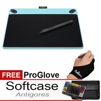 Jual Wacom Intuos Art CTH490 Small Blue FREE Softcase + Antigores + Glove Murah