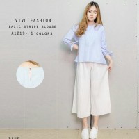 Jual Basic stripe blouse #A1219 Murah