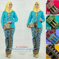 BAJU BATIK WANITA MODERN KEBAYA MODEL APRILIA SONGKET PESTA/HIJAB