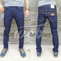 Celana Jeans Wrangler Slimfit Biru Dongker Size 28-34 murah keren gaul
