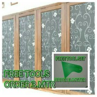 Jual promo stiker/sticker kaca/kaca film/pelapis kaca/stiker motif batik Murah