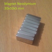 Jual Magnet Kotak Neodymium 20 x 10 x 5 mm,Magnet Persegi 20mm * 10mm * 5mm Murah