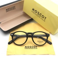 Frame Kacamata Minus Moscot Miltzen Pria Wanita Hitam Kilap