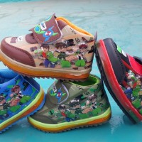 Jual Sepatu lampu nyala anak baby LIGHT SHOES BEN10 BOOT children LED murah Murah
