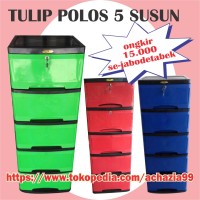 Jual Lemari Plastik murah tulip susun 5 Murah