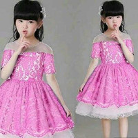 Dress Anak Griselda 3-5 Tahun u/ wanita anak pesta kado hadiah party