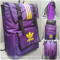 Backpack / Tas Ransel Looper Adidas Purple u/ pria wanita keren gaul m