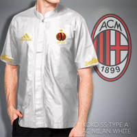 Kemeja Koko Short Sleeve / Lengan Pendek Type A Ac Milan u/ pria anak