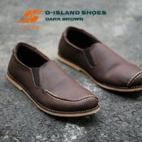 Sepatu Kickers Slip On Zevin Black Suede