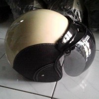 Helm Bogo Semi Kulit Retro Kacamata CAKIL HBC PILOT VISOR