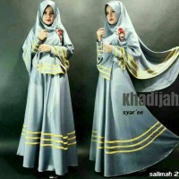 Baju Muslim Gamis Khadijah Bergo/Syari Muslim 2in1