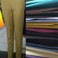 Jual celana bahan wanita /kantoran slim fit halus Murah