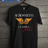 Jual aerosmith LOGO WINGS tshirt gildan sofstyle Murah