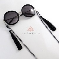 Jual KALUNG TALI KACAMATA / GLASSES STRAPS TASSEL HITAM Murah
