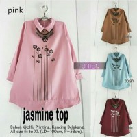 Jual Atasan Wanita / Baju Muslim / Blouse Tunic Kemeja / Jasmine Top Murah