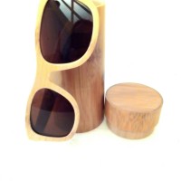 Jual kacamata bahan bamboo plus box Murah