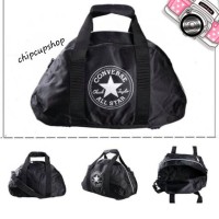 Tas travel gym fitness converse bag black 100 % original