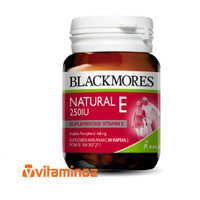 Jual Blackmores Natural E 250IU - 50 Kapsul (BPOM Kalbe) Murah