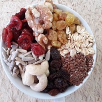 Jual Healthy Granola Mixed C 500 gram ( Walnut , Mete , Cranberry , Oat ) Murah
