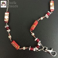 Jual Tali ID Card Manik Batik Rubi Gantungan Name Tag Kalung Lanyard Murah
