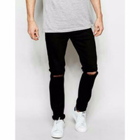 Jual Knee Ripped Jeans-Celana jeans sobek sobek Pria Murah