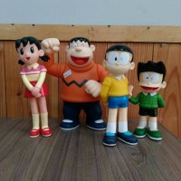 mainan action figure doraemon series set shizuka giant nobita suneo