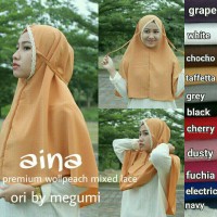 AINA JILBAB RENDA TALI INSTAN LANGSUNG PAKAI WOLVIS