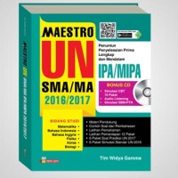 Jual Buku Ujian Nasional (UN) SMA/MA IPA/MIPA 2016/2017 + CD CBT MAESTROBuk Murah