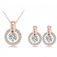 Kalung dan Anting Bijouterie Wedding Jewelry Sets 18K - ST0017-A