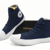 Sepatu Pria / Wanita Converse Chuck Taylor High Navy Casual Sneakers