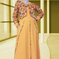 Baju Gamis / Dress Muslimah Bahan Kaos Murah Rahnem GM 1332