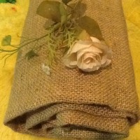 Jual Produk HOT kain burlap goni 1 meteran jute bahan kreasi macam macam Murah