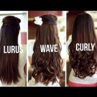 Laris hairclip murah / hair clip murah biglayer pendek 40cm original