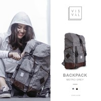 Jual Tas Ransel Backpack Visval Metro Gendong Rucksack Punggung Laptop Ori Murah