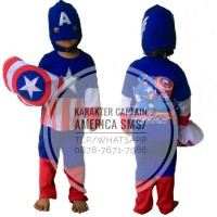 Jual Baju Anak Kostum Topeng Superhero Karakter Captain America II Murah