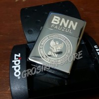 Jual ZIPPO BNN SILVER BISA PAKE NAMA SENDIRI Murah