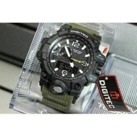 Jual Jam Tangan Murah Digitec Dg2044t Dualtime Hitam List Merah Original/ Murah