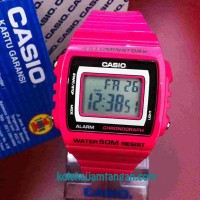 JAM TANGAN PRIA CASIO W-215H-4A Illuminator MERAH ORIGINAL MURAH